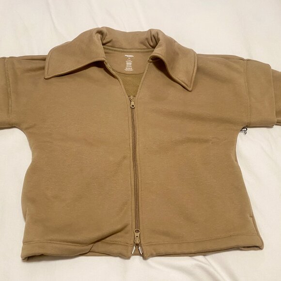 Girlfriend Collective sweat set, Brulee Millie, XS - Picture 3 of 4